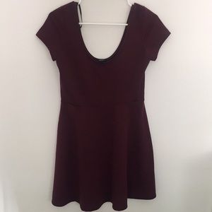 Burgundy summer dress